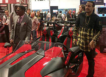 MTX at CES2015 - TV host Nick Cannon and rapper French Montana 2