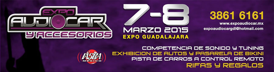 MTX at AudioCar Expo in Guadalajara Mexico banner