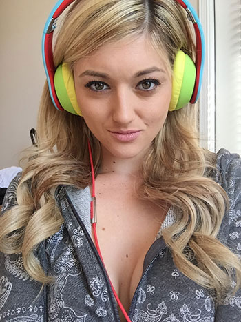 KatieV with MTX Headphones