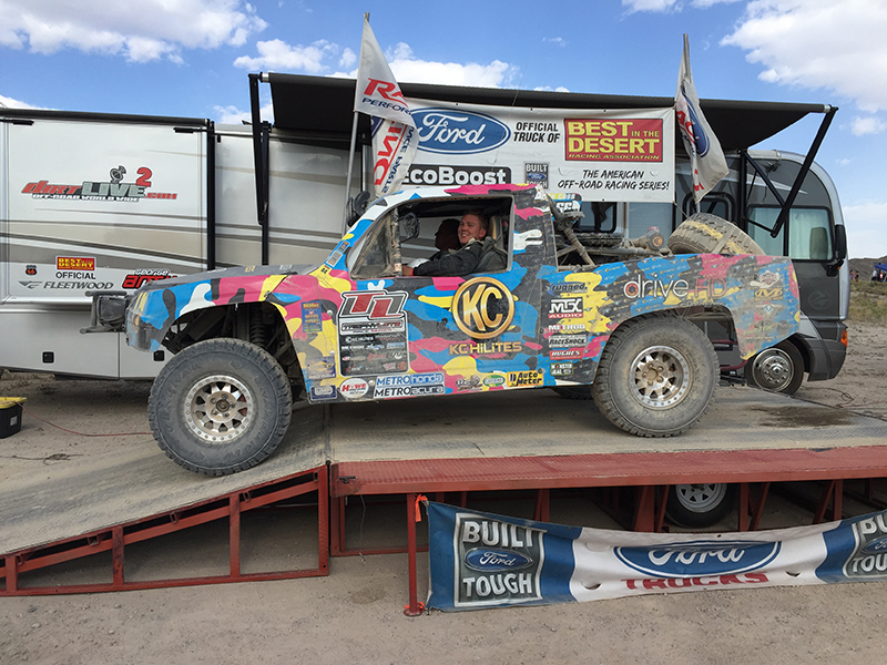 The Winning Truck in Victory Lane