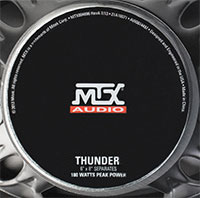 MTX THUNDER681 Speaker Components Back Logo