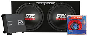 MTX Terminator Loaded Car Subwoofer Package