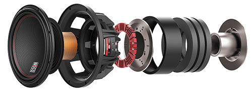 MTX 95 Series Car Subwoofer Exploded View